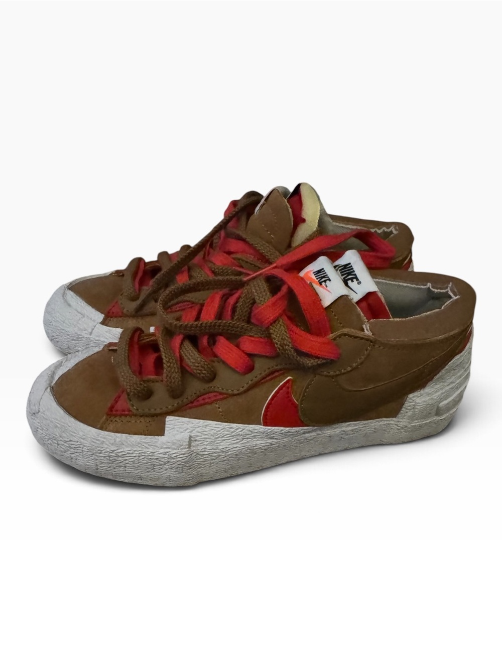Sacai x Nike Blazer Low 'British Tan' sneakers